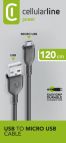 Cellularline Power Cable 120cm - MICRO USB Cavo MICRO USB per ricarica e trasferimento dati