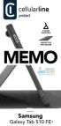 Cellularline Memo - Galaxy TAB S10 FE+ Custodia per tablet con funzione stand e slot porta penna