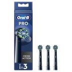 Oral-B Testine Di Ricambio Pro Cross Action Black, 3 Testine