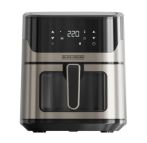 Black & Decker BXAF6500E Singolo 6,5 L Indipendente 1600 W Friggitrice a basso contenuto di grassi Nero, Grigio