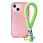 SBS CMCOVFLUOIP1461P custodia per cellulare 15,4 cm (6.06") Cover Rosa, Translucent