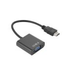 nuovaVideosuono COV H-V cavo e adattatore video HDMI tipo A (Standard) VGA (D-Sub) + 3.5mm Nero