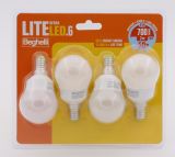 Beghelli LiteLED.6 Lampadina a risparmio energetico Bianco freddo 6500 K 7 W E14 F