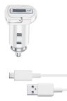 Cellularline USB Car Charger Kit 10W - Micro USB - Samsung Caricabatterie da auto veloce 10W con cavo Micro USB