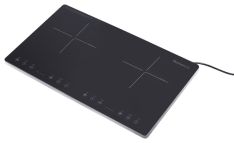 Melchioni 118360034 piano cottura Nero Da incasso 58 cm Piano cottura a induzione 2 Fornello(i)