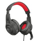 Trust GXT 307 RAVU Auricolare Cablato A Padiglione Gaming Nero, Rosso