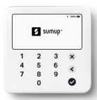 SumUp Solo Lite lettore di card readers Batteria Bluetooth Bianco