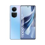 OPPO RENO10 Smartphone 5G, AI Tripla fotocamera 64+32+8MP, Selfie 32MP, Display 6.7" 120HZ AMOLED, 5000 mAh, RAM 8GB (Esp. fino 16GB) + ROM 256GB, [Versione Italia], Colore Ice Blue