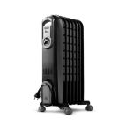 De’Longhi V550715.BG stufetta elettrica Interno Beige, Nero 1500 W Riscaldatore ambiente elettrico a olio