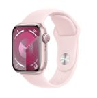 Apple Watch Series 9 GPS Cassa 41mm in Alluminio Rosa con Cinturino Sport Rosa Confetto - S/M