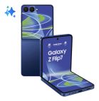 Samsung Galaxy Z Flip7 Smartphone AI, RAM 12GB, 256GB, Display 4,1" Super AMOLED/6,9" Dynamic AMOLED 2X, Fotocamera 50MP, Blue Shadow