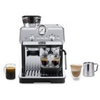 De’Longhi Dedica Arte La Specialista Arte EC9155.MB Macchina per Caffè in Chicchi Manuale, Montalatte Manuale My Latte Art, Incluso Kit da Barista, Controllo Temperatura, 1400W, Metal Black